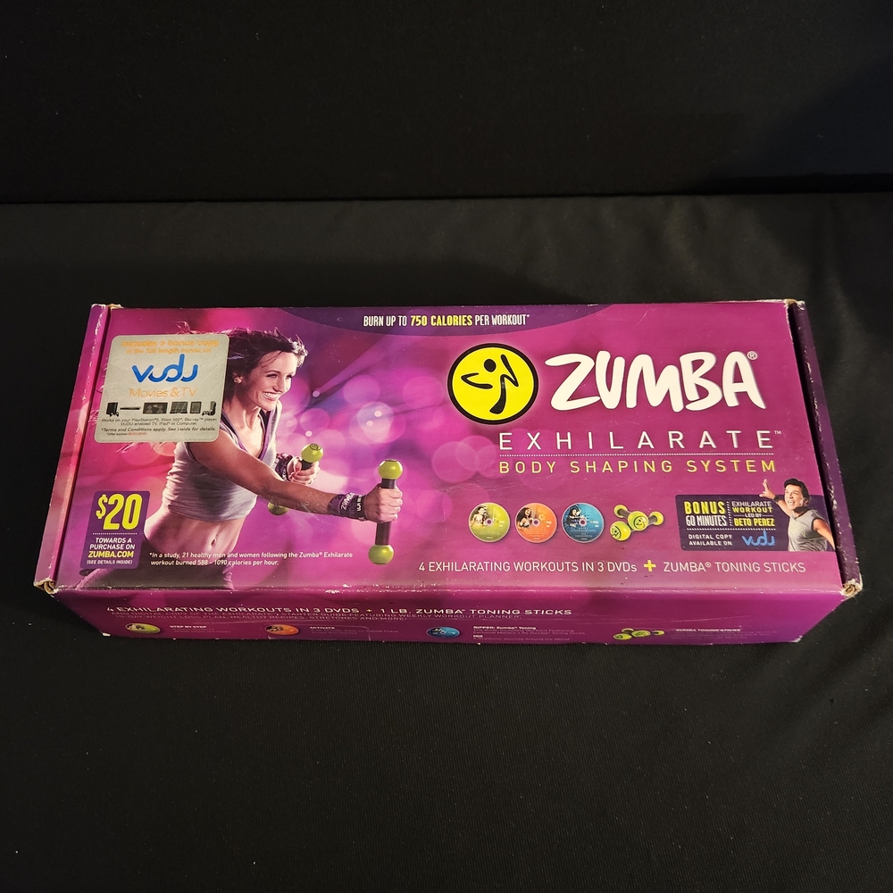 Zumba Fitness Exhilarate Body Shaping Workout DVD System